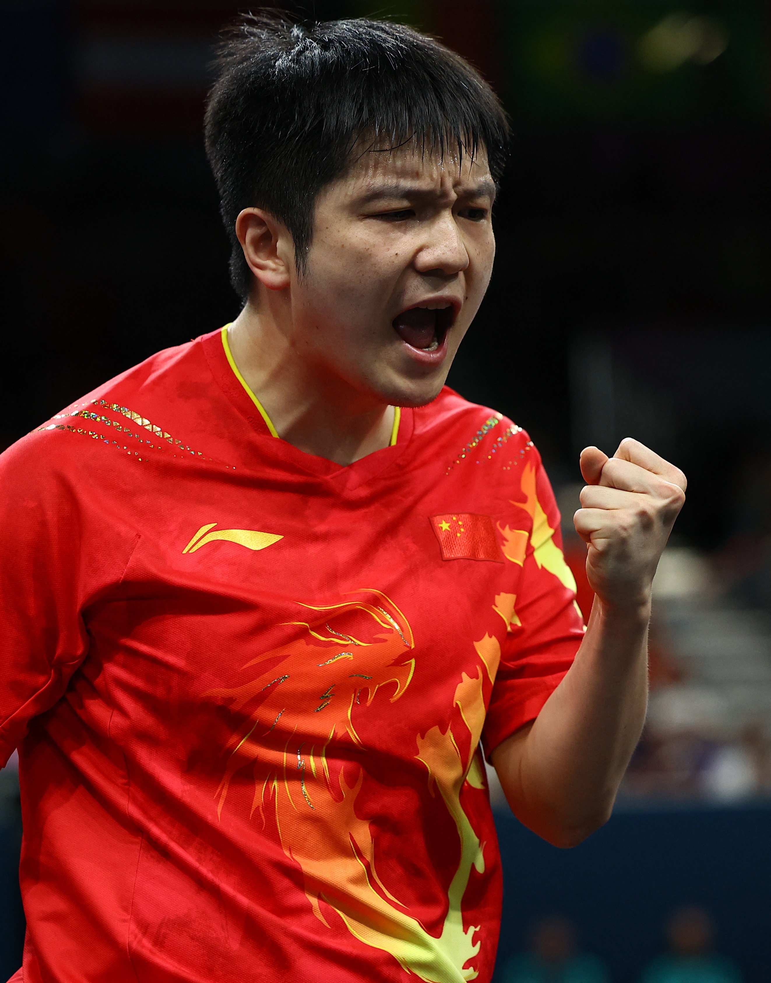 瑞典乒乓球队鏖战法国乒乓球队，樊振东高光表现的简单介绍